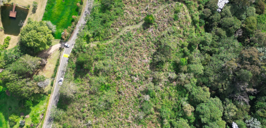 Lote campestre con hermosa vista